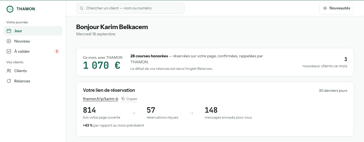 La console Thamon : ce que ça a rapporté ce mois-ci, et ce que votre page de réservation a fait pour vous